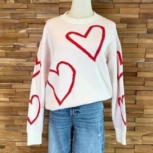 Krush Kandy | Luxe Love Viscose Heart Sweater | S | Thick | BRAND NEW